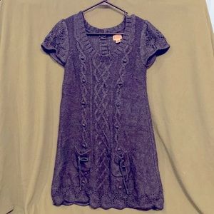 Navy blue sweater dress